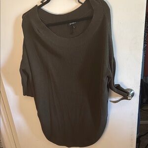 Dark Olive Ribbed Sweater